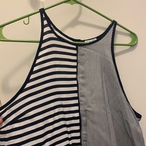 Splendid navy stipe tank top. Size large.
